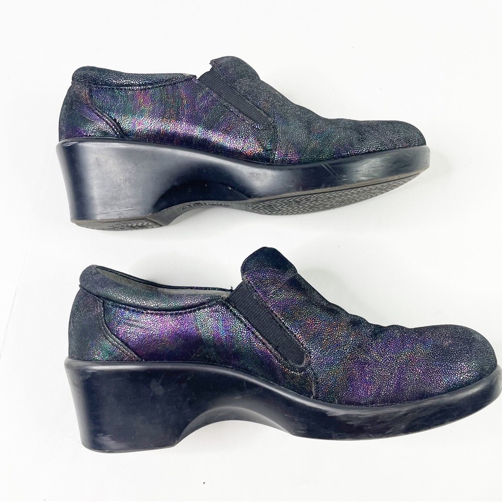 Alegria Eryn Leather Iridescent Comfort Shoe in Soirée